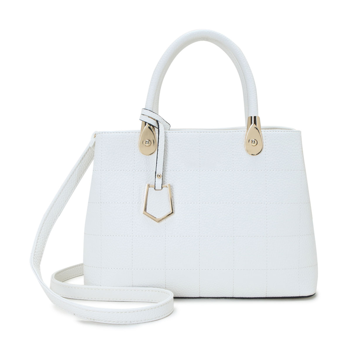 Front Square Embroidery Satchel Bag