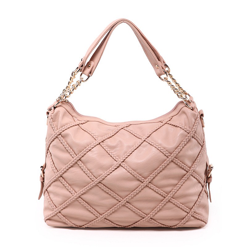 Weaving Stitching Decor Shoulder Bag