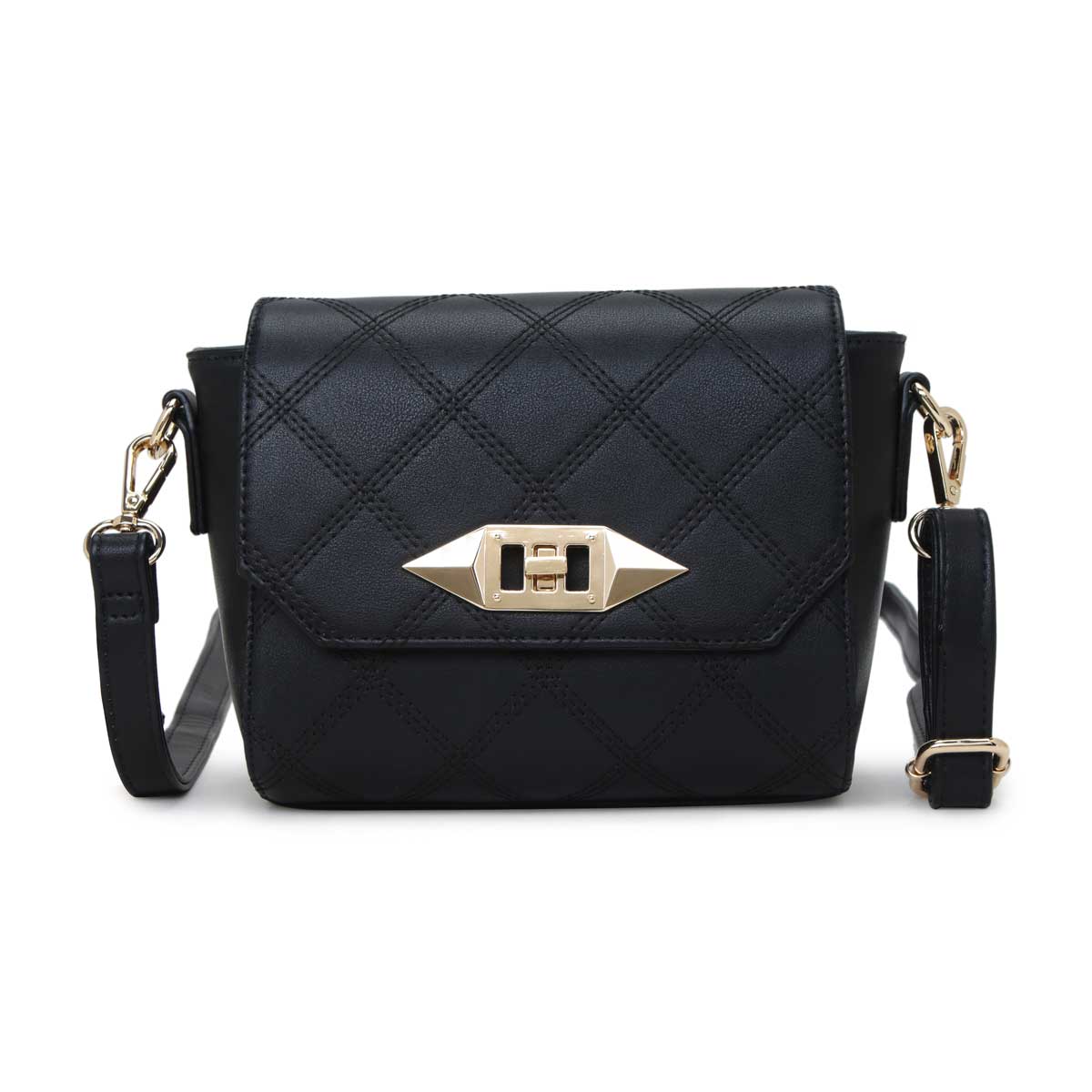 Crossbody Bag with Quilting Flap