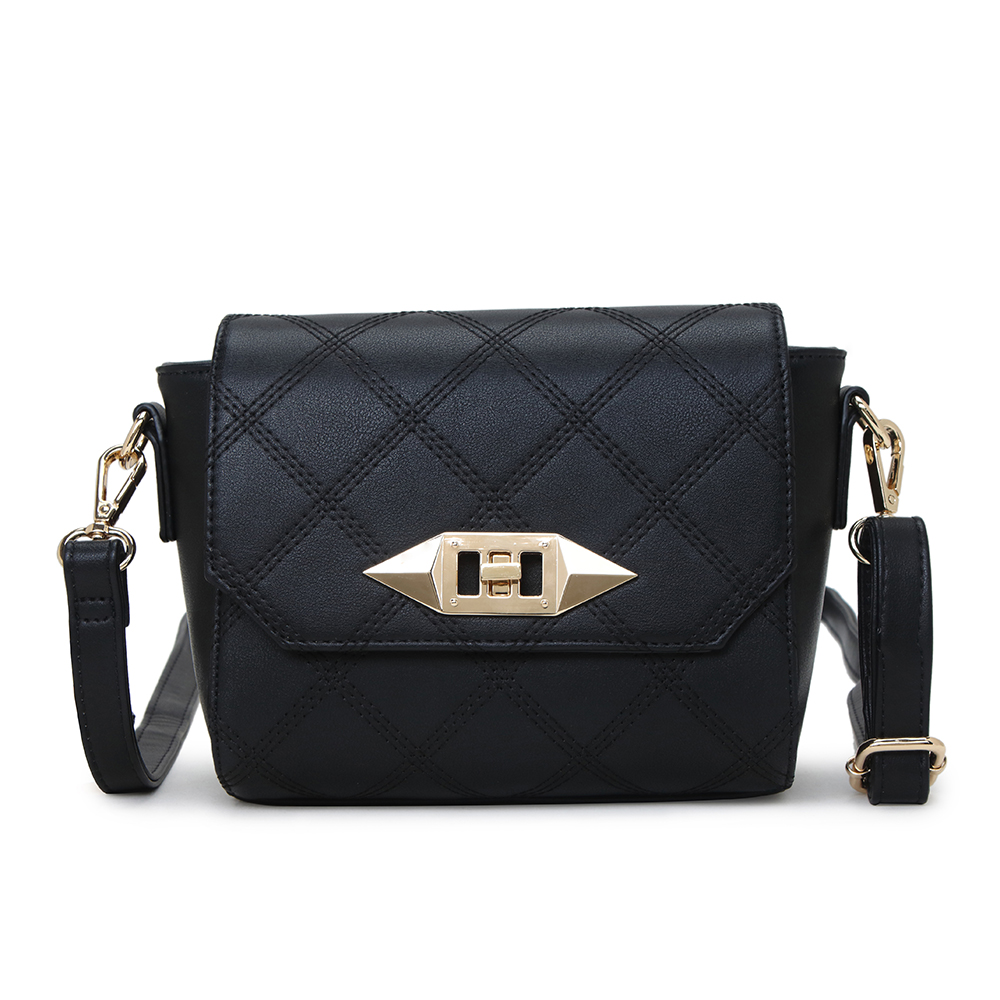 Crossbody Bag with Quilting Flap