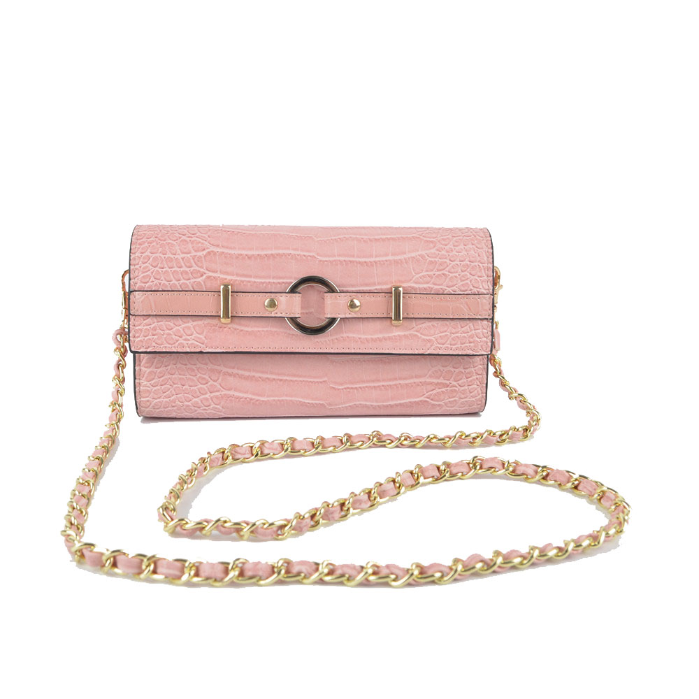 Pink Simple Design Crossbody Bag
