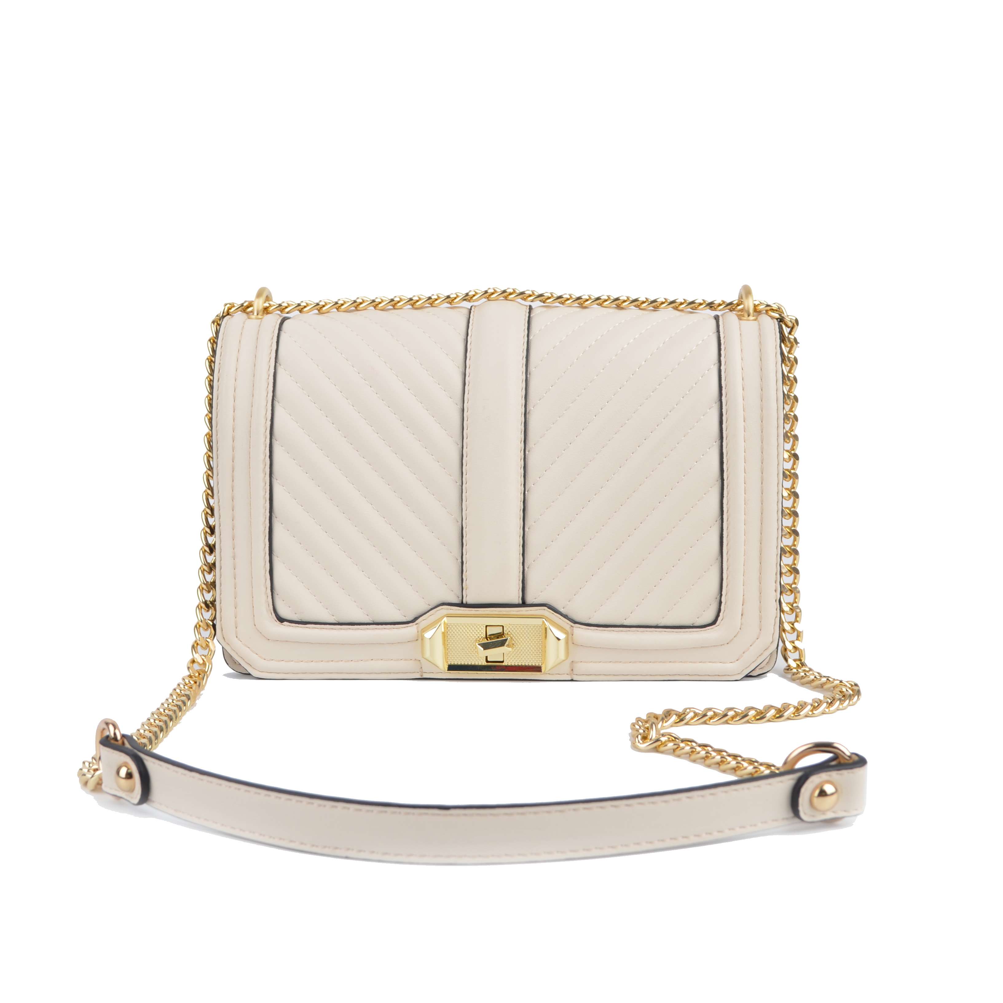 Quilting Flap Emboridery Crossbody Bag