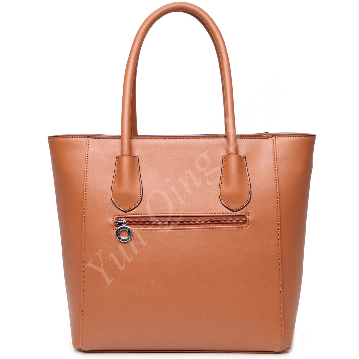Classic Vertical Shopping Tote Handbag