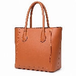 Classic Vertical Shopping Tote Handbag