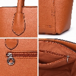 Classic Vertical Shopping Tote Handbag