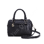 Fashionable Girl Boston Bag with Front Hanger