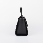 Women Satchel Bag With Lock Closure Flap