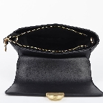 Women Satchel Bag With Lock Closure Flap