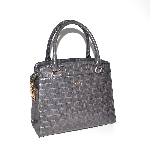 PU Leather Grey Satchel Bag
