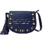 Flap Embroidery Crossbody Bag