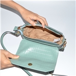 Croco PU Woman Sling Clutch Bag