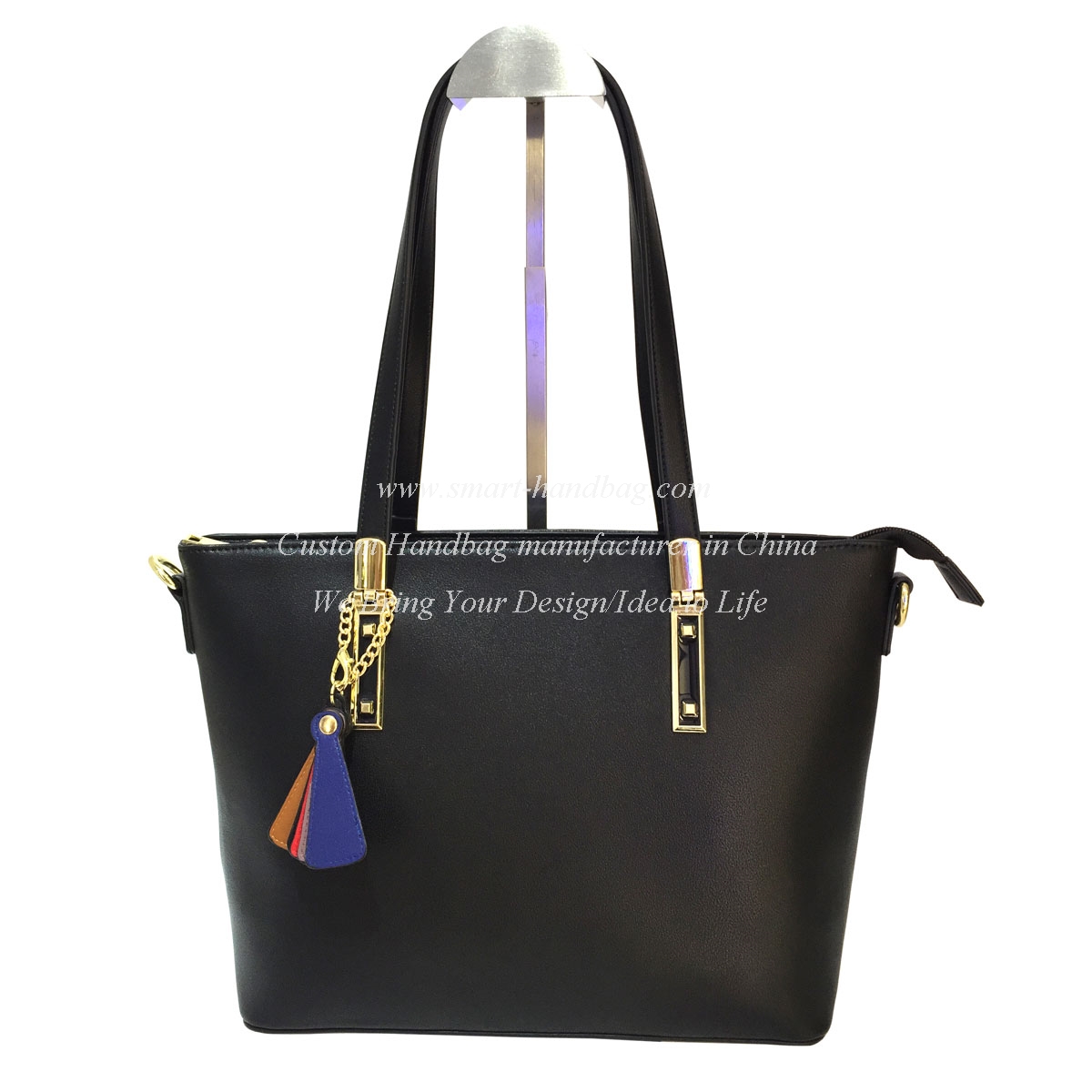European Style Tote with Colorful Hanger