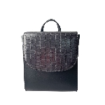 Fashion Color Contrast Croco Backpack Bag
