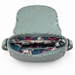Studded flap Genuine Leather Crossbody Bag