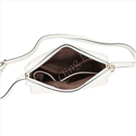 Crossbody Bag with Front Circle Decoration
