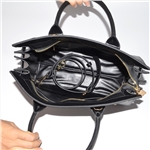 Fashion black satchel bag women handbag