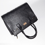 Fashion black satchel bag women handbag