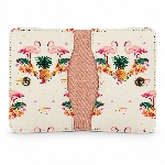 Card Holder With Pink Flower Printing