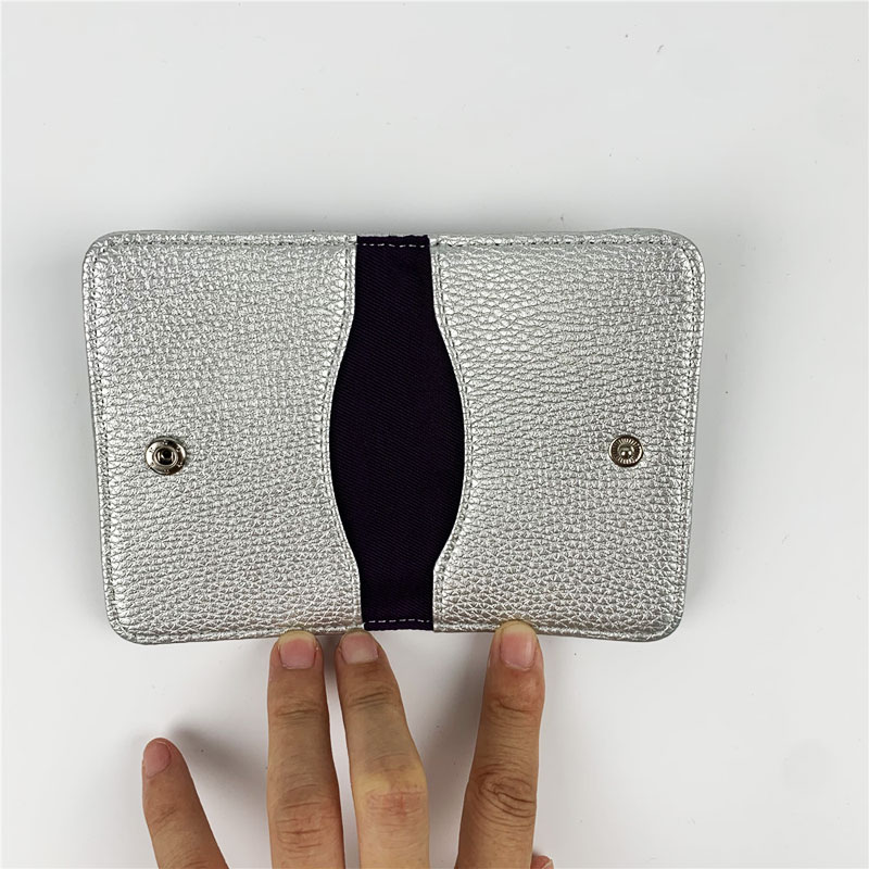 Glitter card holder with PU French binding