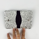 Glitter card holder with PU French binding