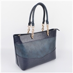 Blue Patches Women Tote Shoulder Bag