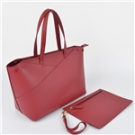 Simple Red Tote Bag Women Handbag