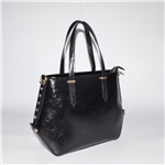 Black Color PU Tote Bag Women Handbag