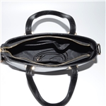 Black Color PU Tote Bag Women Handbag
