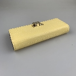 Patent stone print wallet with locker