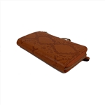 Women Camel Wallet With Zipper Around