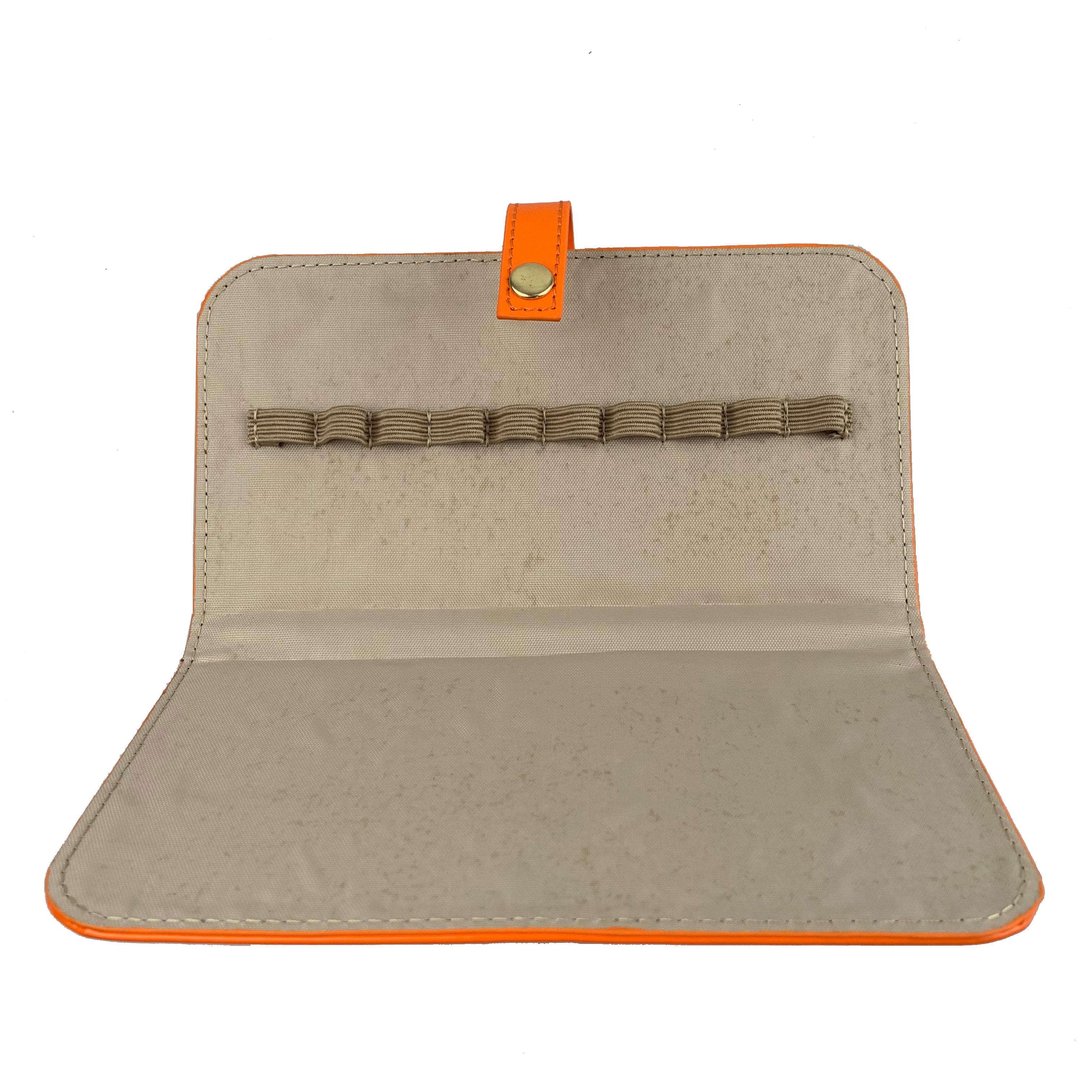 Bright Orange Color Pen Case