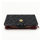 Women Black Flat Wallet