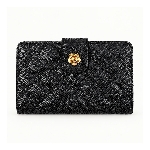 Women Black Flat Wallet