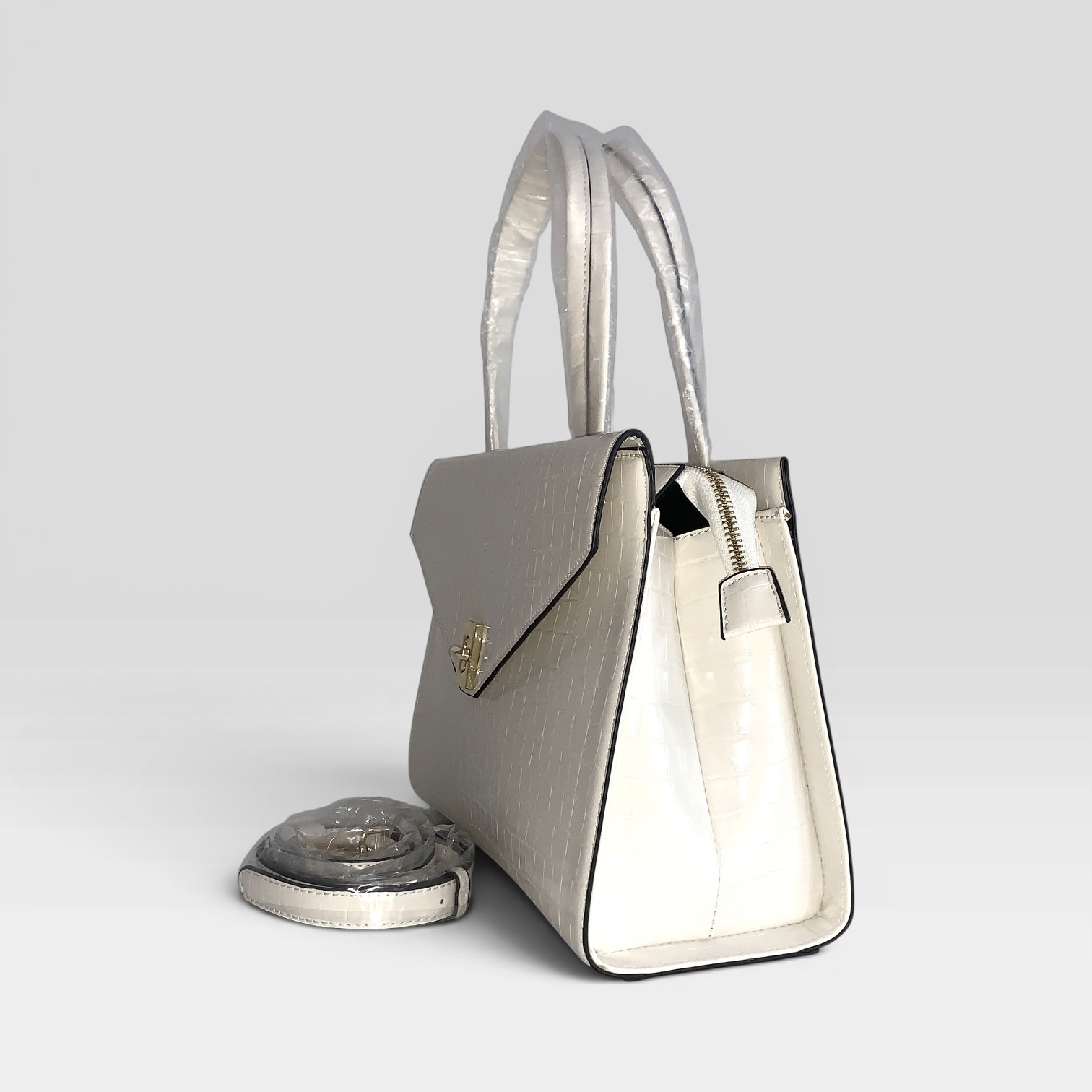 Croco PU Leather Tote Bag
