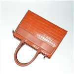 Croco PU Leather Satchel Bag