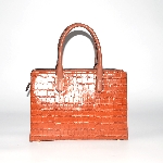 Croco PU Leather Satchel Bag