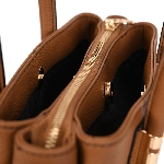 Small Genuine Leather Satchel Handbag