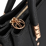 Small Genuine Leather Satchel Handbag