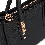 Small Genuine Leather Satchel Handbag