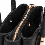 Small Genuine Leather Satchel Handbag