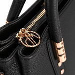 Small Genuine Leather Satchel Handbag