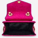 Handbag in Pink Velvet