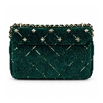 Quilted Embroider Buckle Shoulder Bag