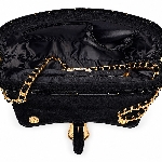 Quilted Embroider Buckle Shoulder Bag