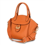 Vibrancy Genuine Leather Tote Handbag
