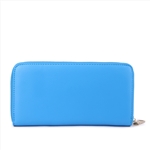 Fashion Women Zipper Wallet Blue Wallet