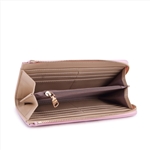 Top L Rounded Zipper Wallet Large Pink Wallet