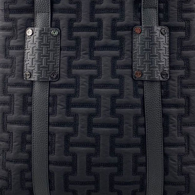 quilting, embossed and studs